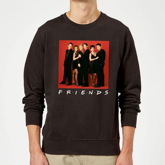 Friends Character Pose trui - Zwart - XL