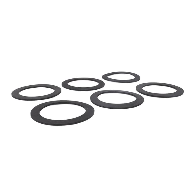 10PCS Anneaux d'étanchéité pour haut-parleur Joint d'étanchéité pour haut-parleur Antichoc Antidérapant Réduction du bruit EVA Haut-parleur gray