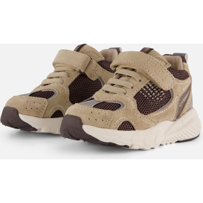 Shoesme Sneakers taupe Suède - Maat 21