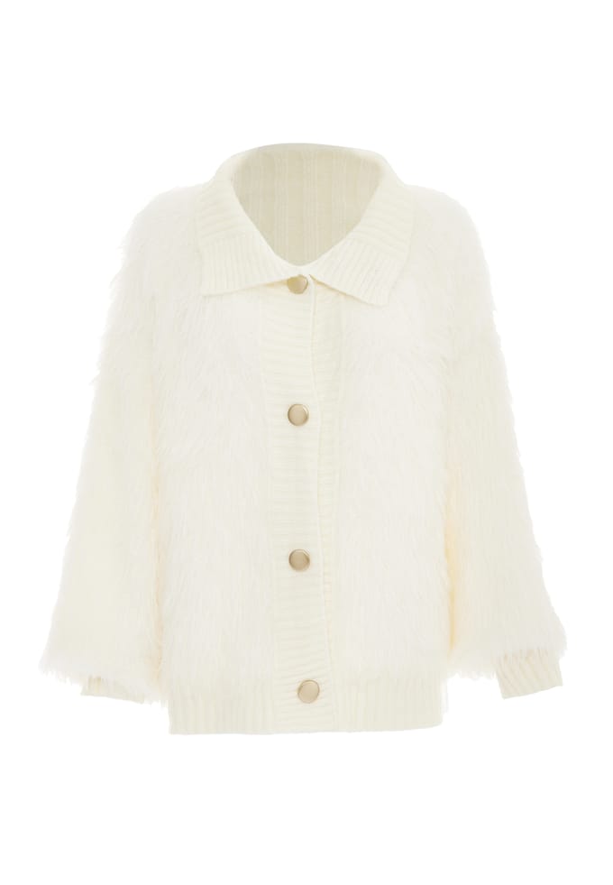 Faina Vest Dames wolwit