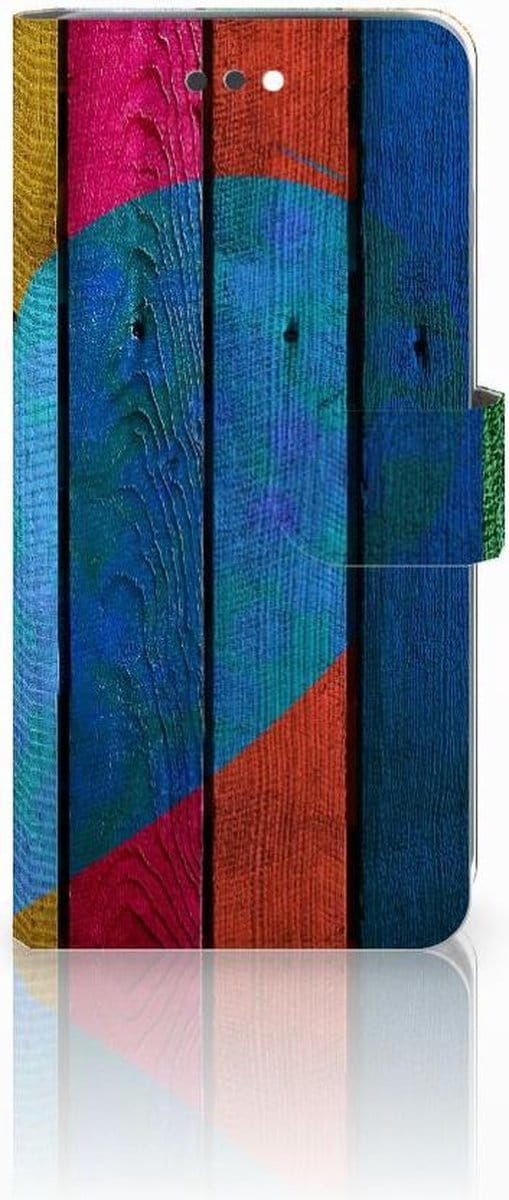 Apple iPhone 7 Plus | 8 Plus Book Style Case Wood Heart - Cadeau voor je Vriend