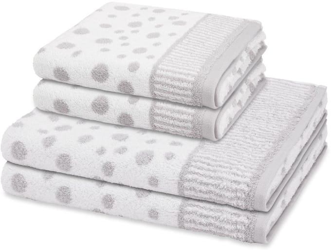 Ross Sonstiges 2 X handdoek 2 X douchehanddoek - in set 4 pack Punkte allover