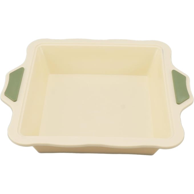 Cakevorm Rechthoekig Bakvorm Silicone Anti-aanbak Hittebestendig Bakaccessoire beige