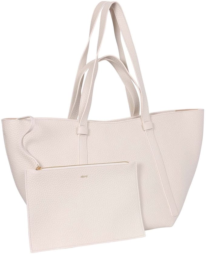 abro Leren Schoudertas Leather Tekla Shopper Cosmo Beige