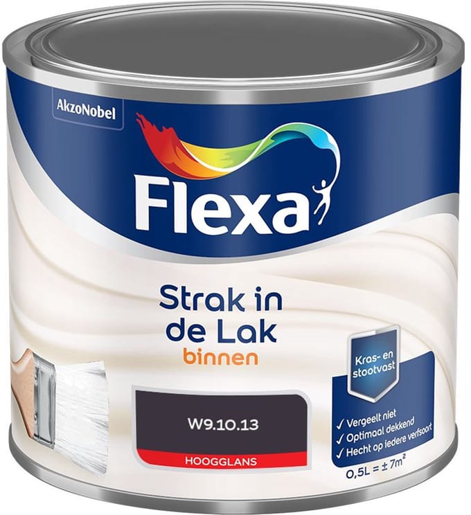 Flexa - Strak In De Lak Binnenlak Hoogglans - W9.10.13 - Mengverf - 500 Ml