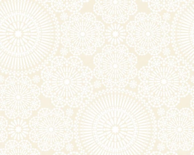 GRAFISCHE BLOEMEN BEHANG - Beige Creme Wit - AS Creation COZZ