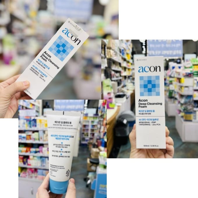 [Dong-A Pharm] Acon Diep Reinigend Schuim 100ml white