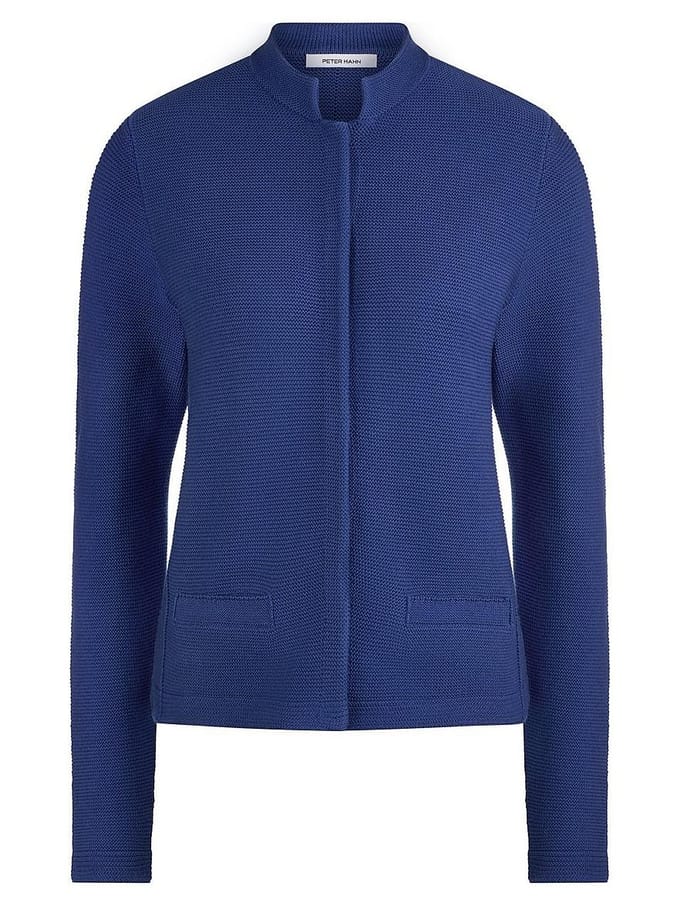 Vest 100% SUPIMA®-katoen Van Peter Hahn blauw