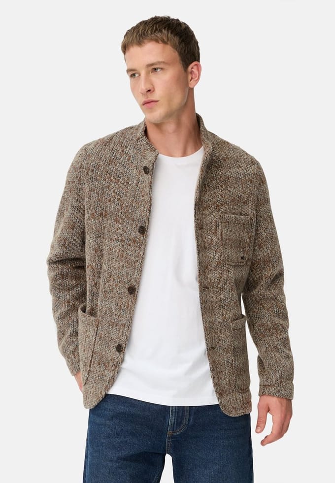 camel active Gemêleerd jasje met opstaande kraag - Maat - Donkerbruinmenswear-L
