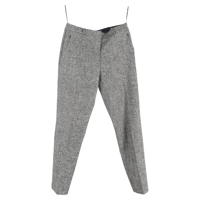 Stella McCartney taps toelopende broek van grijze wol