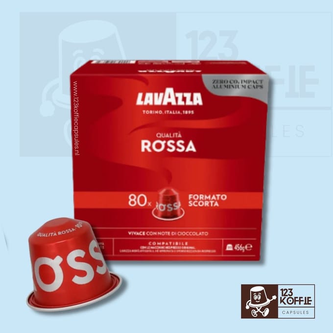 Lavazza qualita ROSSA capsules compatibel NESPRESSO apparaten (80st)