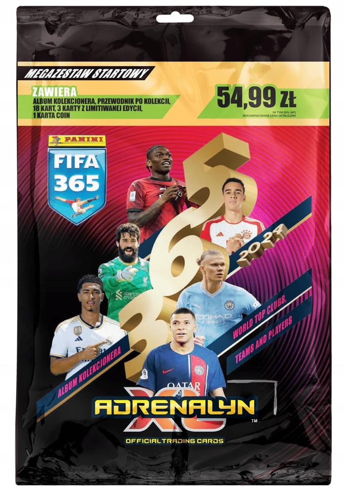 Voetbalkaarten fifa panini 365 2024 adrenalyn mega startset xxl