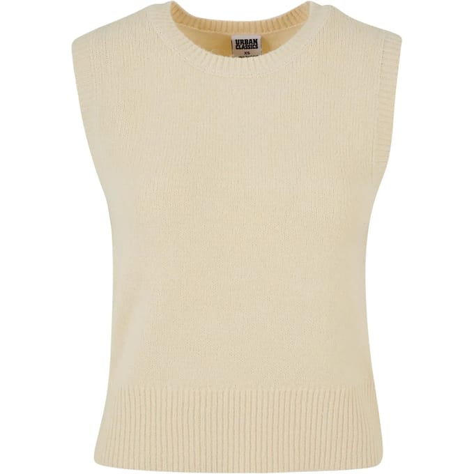 Urban Classics - Knit Slipover Gilet - S - Beige