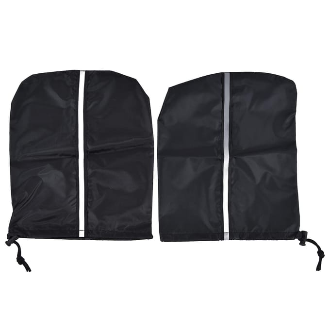 Housse de rétroviseur universelle noire 33 x 27 cm pour voiture black