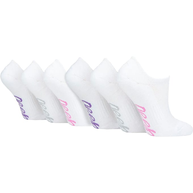 Dames 6-pack Bamboe Geen-Show Sokken | Onzichtbare Sokken met Hiel Grip
