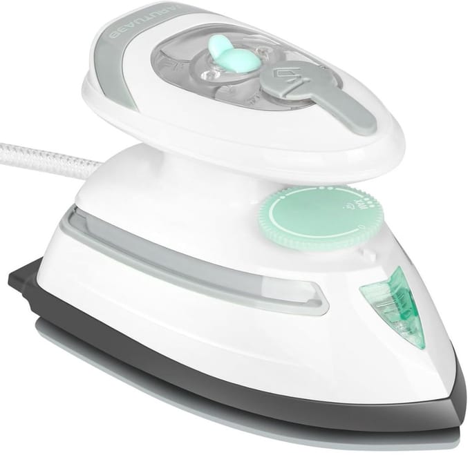 Zyrex® Reisstrijkijzer - Draagbare strijkmachines - Mini Strijkijzer - Stoomstrijkijzer Travel - Wit - 17cm x 12cm x 11cm