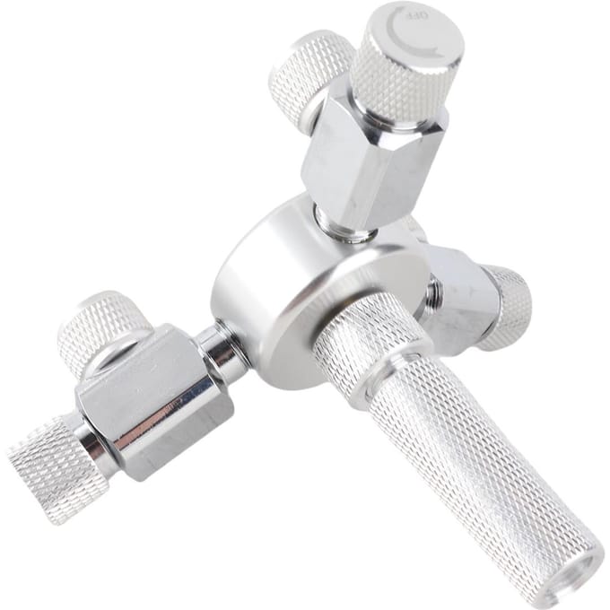 Répartiteur CO2 pour aquarium, régulateur, distributeur, vanne de réglage fin à aiguille pour régulateur CO2 3 Way Outlets