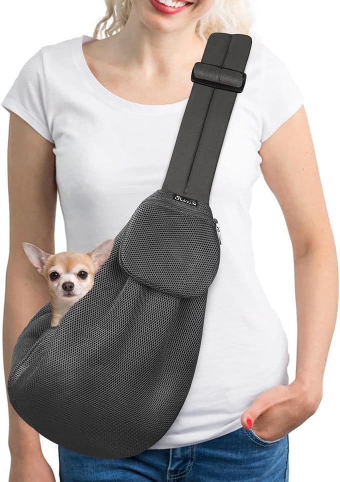 Handsfree Schoudertas voor Kleine Honden en Katten met Verstelbare Band