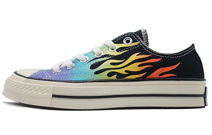 Chuck 70 Converse Low 'Archive Print - Vlammen' 164407C 39 beige