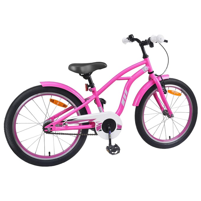vidaXL - Kinderfiets - 20 - Inch - voor - 6-11 - jaar - oud - Donkerroze