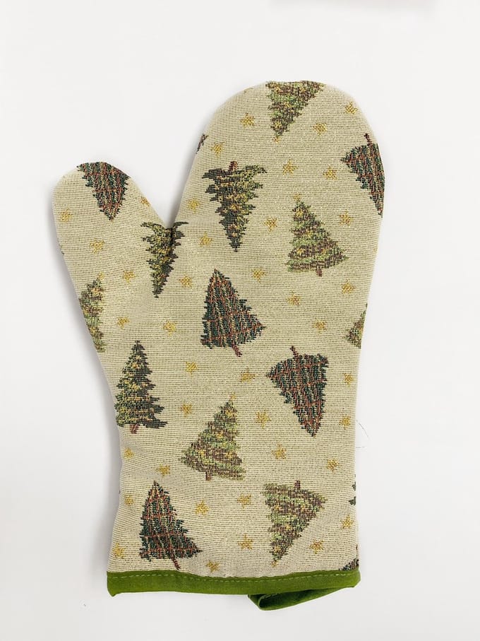 Pannenwant - Luxe gobelinstof - Tree - All over - Kerst