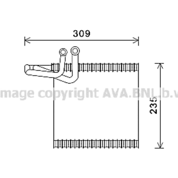 Verdamper, airconditioning AVA COOLING FDV493 AVA