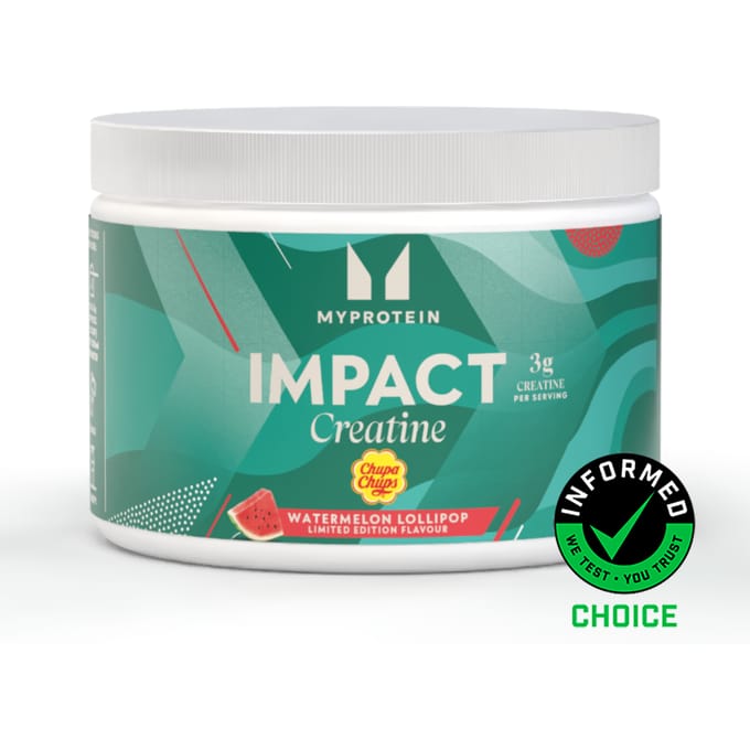 Creatine Monohydraat Poeder - 250g - 55servings - Chupa Chups - Watermelon Lollipop