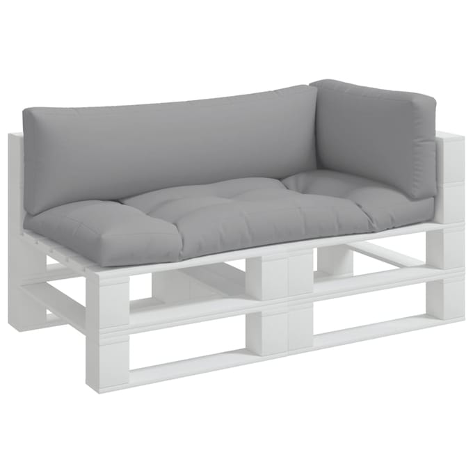 vidaXL - Palletkussens - 3 - st - stof - grijs