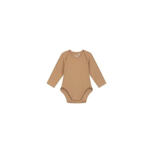 Prénatal romper rib Dark Sand Brown 50/56 unisex