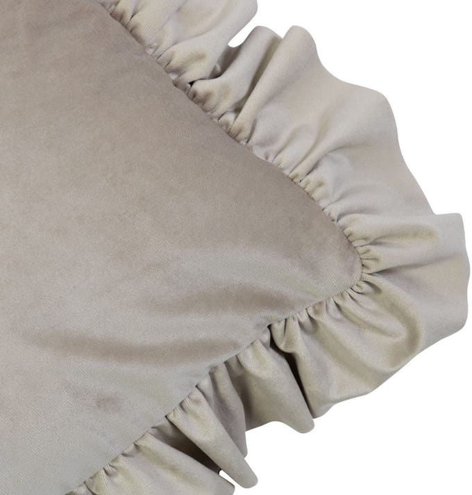 kussen fluweel rouche champagne 45x45cm
