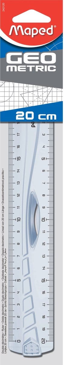 Maped decimeterlat Geometric dubbele decimeter 20 cm