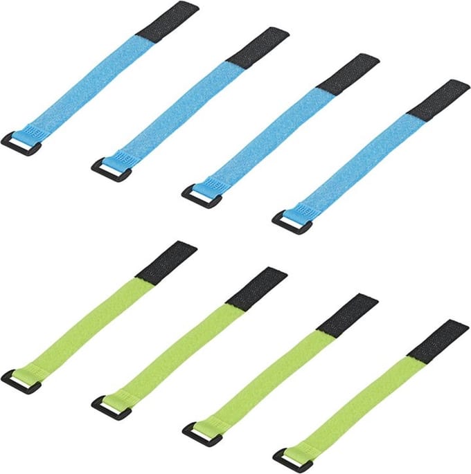 ProPlus Klittenband kabelbinders - 190 x 20 mm - 8 stuks - herbruikbaar en stevig