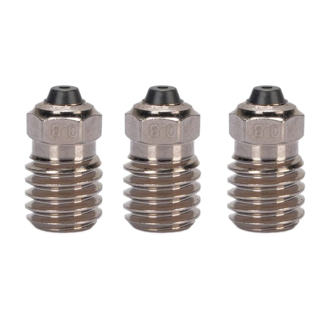 3 Stuks 3D Printer Nozzle Gehard Staal Ni Plating Hittebestendig Extruder Hotend Nozzle voor