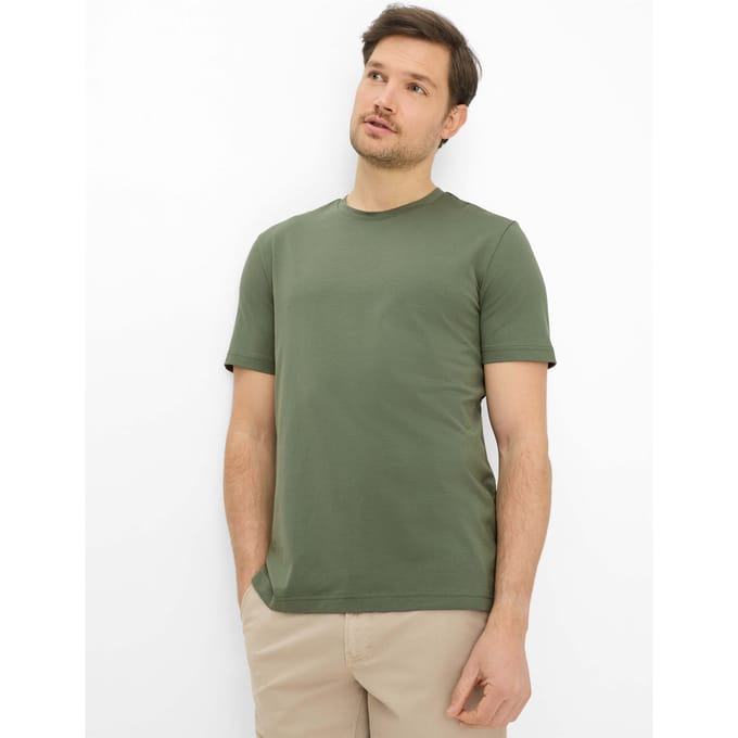 Brax Heren Shirt  Style TED thyme, groen, maat 6XL
