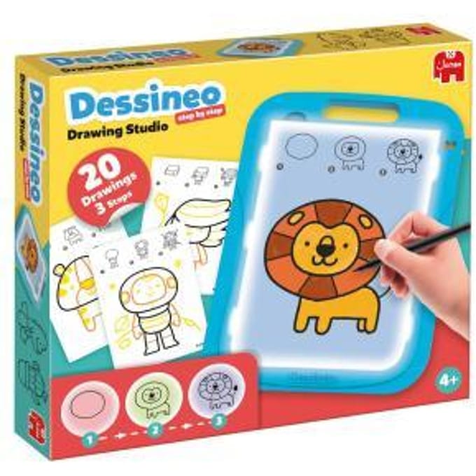 Jumbo - Dessineo - Compact - Leer stap voor stap tekenen - Vanaf 4 jaar - Tekenstudio
