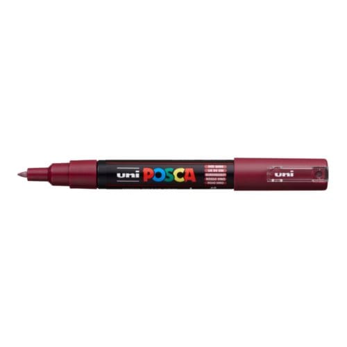 Posca marker met conische punt schrijfdikte extra-fijn wijnrood