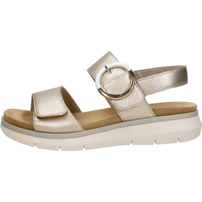 Remonte Leren Dames Sandalen - Goud - 36