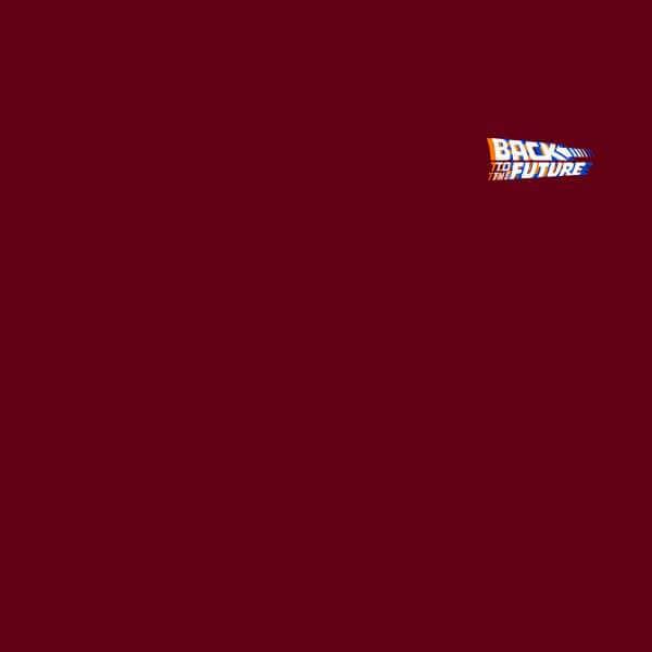 Back To The Future Hoodie - Burgundy - S