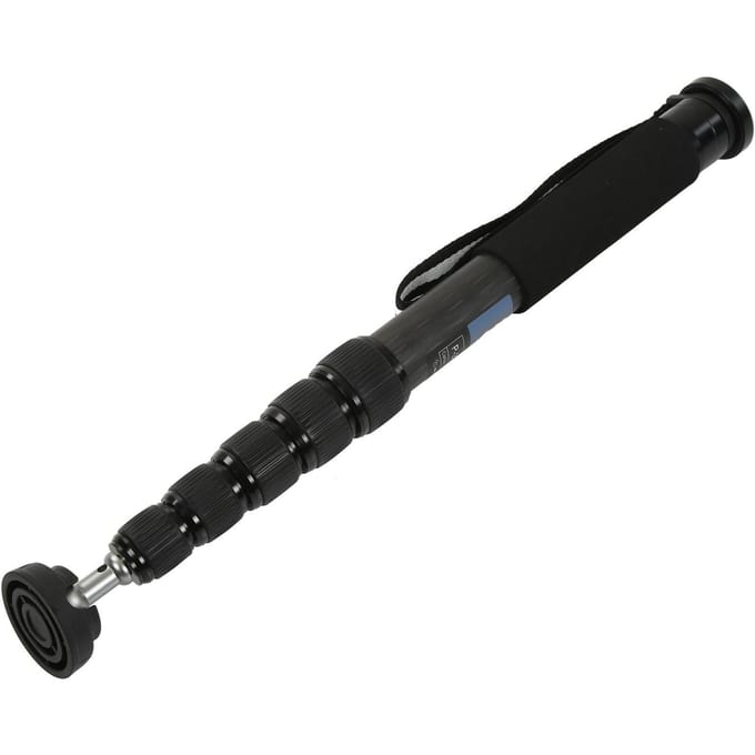 10-laags Koolstofvezel Monopod Draagbare 6-delige Telescopische SLR Camera Monopod Maximaal Uitgeschoven