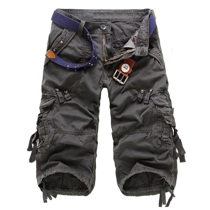 5 couleurs grande taille été Camouflage short Cargo ample hommes Camouflage été Shorts 28-38 34 gris clair