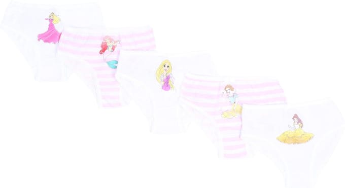 5 x witte slips - Disney Princess