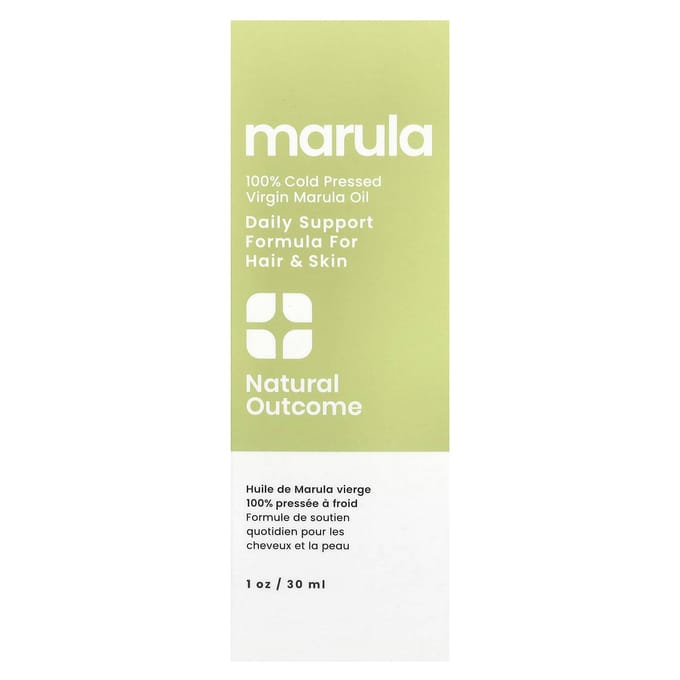 Natural Outcome, Huile de Marula Vierge 100% Pressée à Froid, 1 oz (30 ml) white