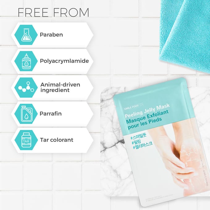 The Face Shop Masque Gelée Peeling Pieds Smile 40 ml white
