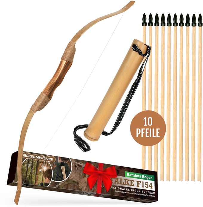 Bogenkonig Pijl en Boog set voor Kinderen - 10 pijlen - Schietsschijf - Boogschieten voor beginners