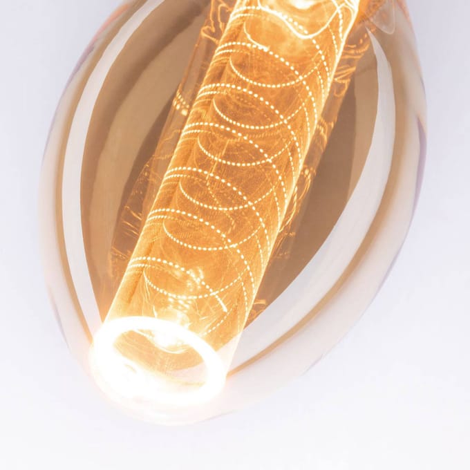 Inner Glow Edition LED-gloeilamp Binnenkolf spiraalpatroon E27 230V 230lm 4W 1800K Goud