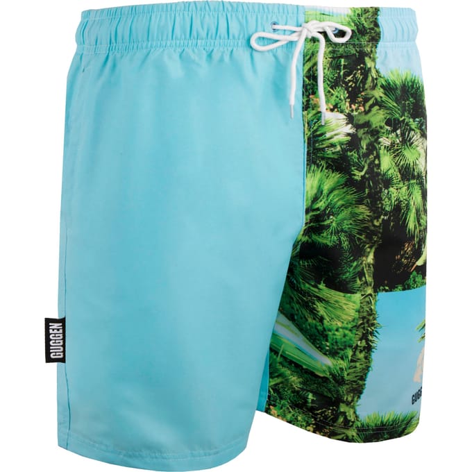 Heren Zwemshort met Palmpatroon Groen