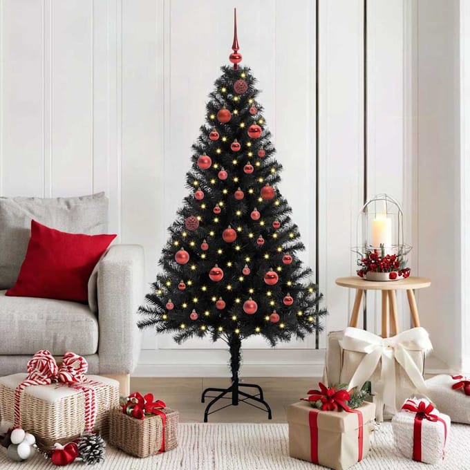 vidaXL - Kerstboom - Zwart - 150 - cm - PVC