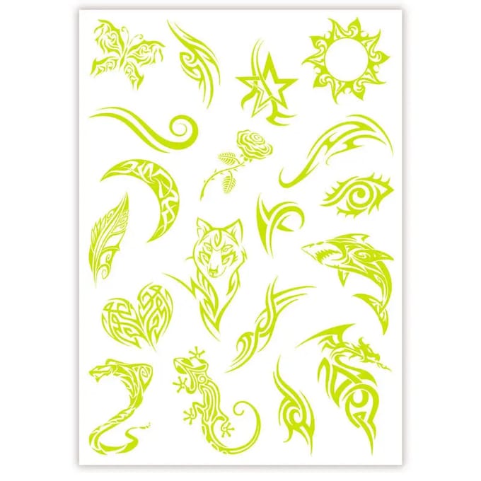 Clementoni - Crazy Chic - Glow in The Dark Tattoo - Vanaf 6 jaar