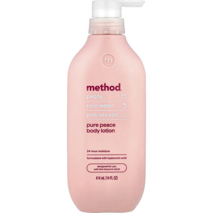 Method Body Lotion, Pure Peace, 414ml (14 fl oz) white
