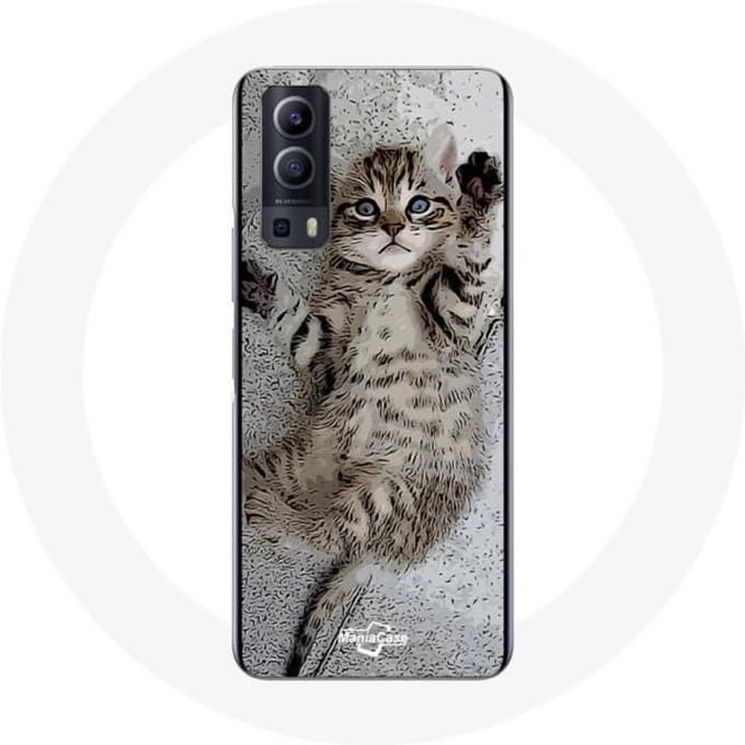 Case Vivo Y72 Bengaalse kitten slaapt
